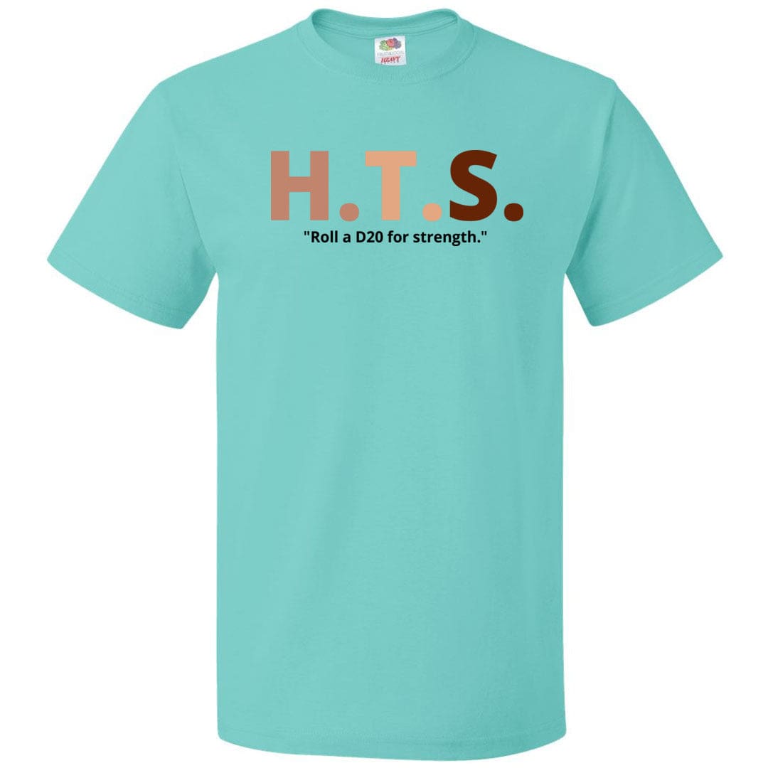 HTS Here To Stay Text Roll Light TS Unisex Classic Tee - Scuba Blue / S