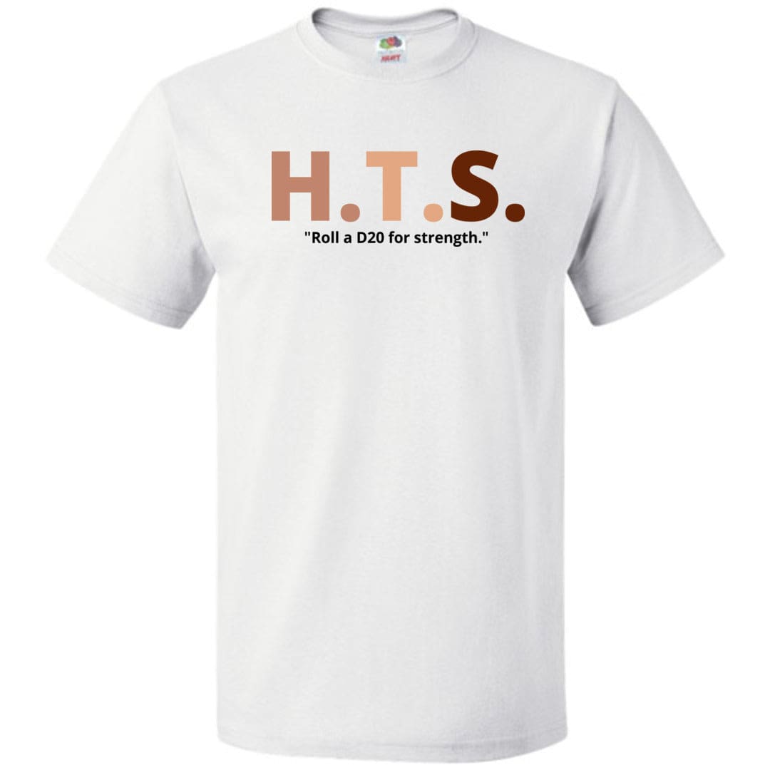 HTS Here To Stay Text Roll Light TS Unisex Classic Tee - White / S