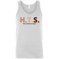 HTS Here To Stay Text Roll Light TS Unisex Premium Tank - White / S