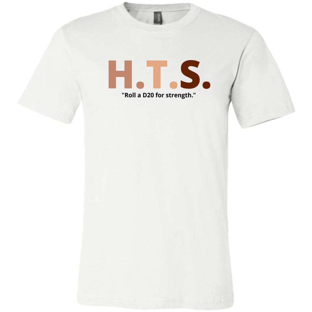 HTS Here To Stay Text Roll Light TS Unisex Premium Tee - White / XS