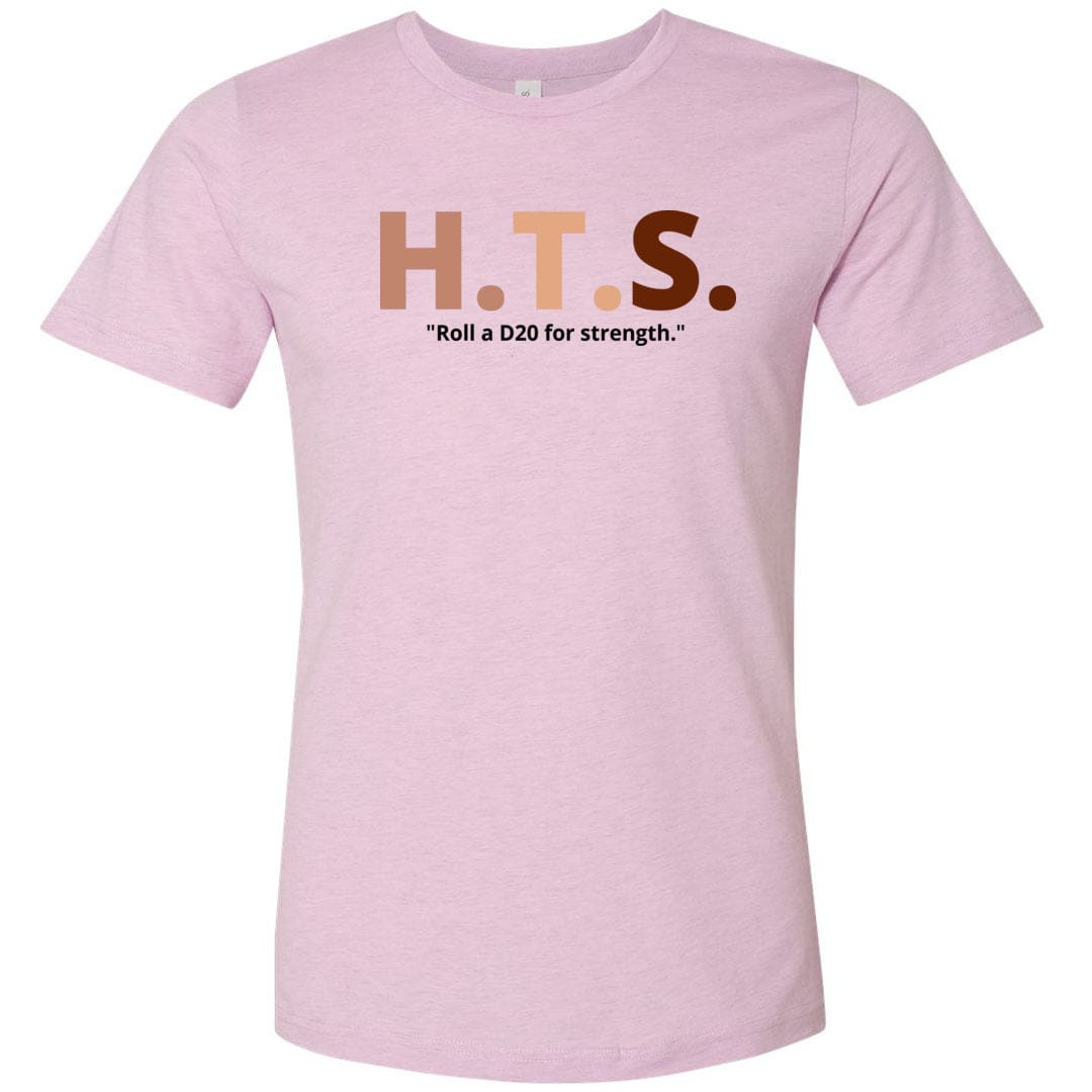 HTS Here To Stay Text Roll Light TS Unisex Premium Tee - Heather Prism Lilac / XS
