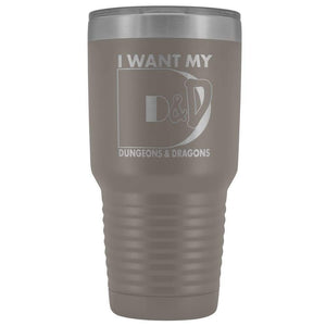 I Want My D&D 30oz Vacuum Tumbler - Pewter - Tumblers