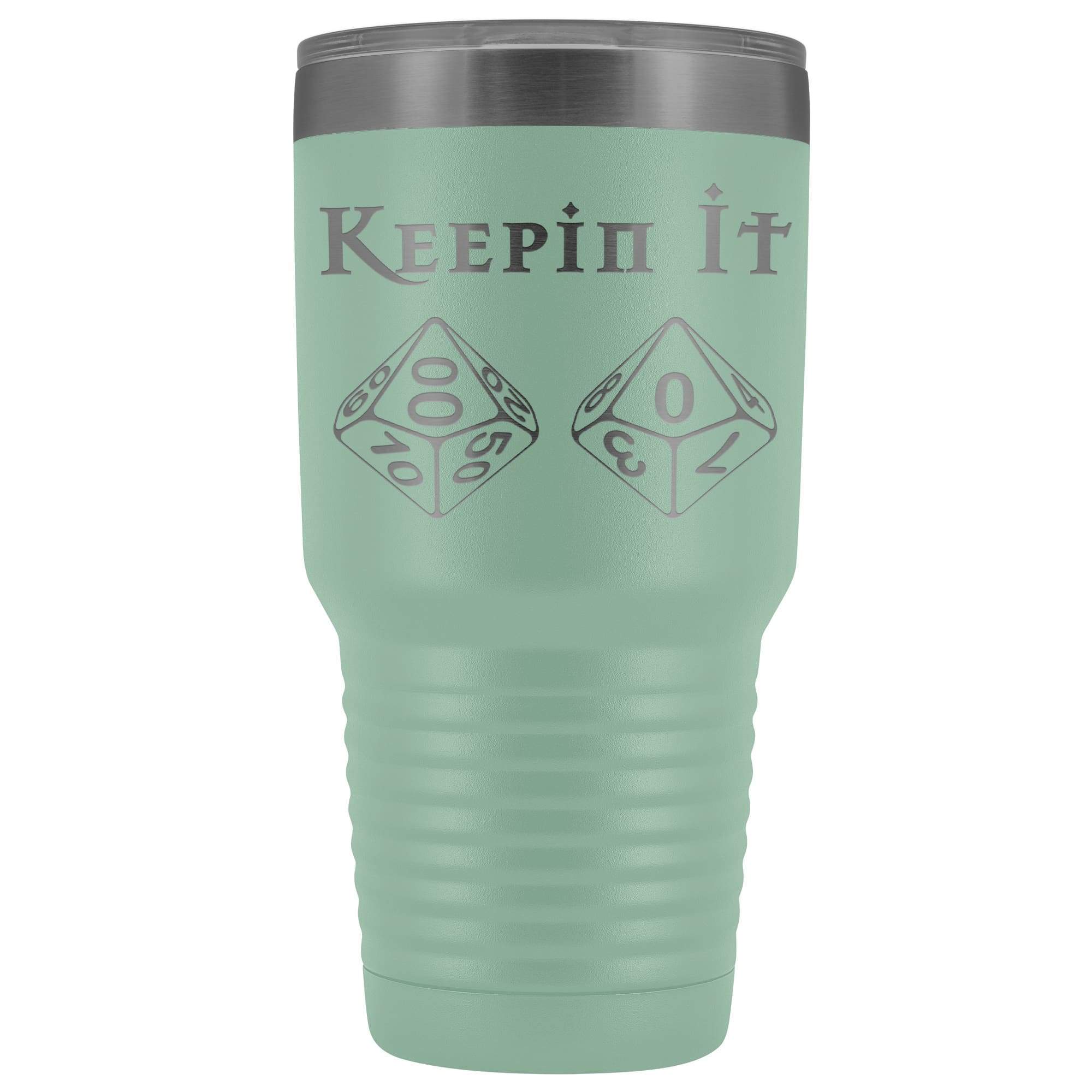 Keepin It 100 D100 30oz Vacuum Tumbler - Teal - Tumblers