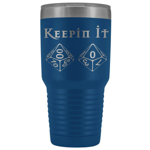 Keepin It 100 D100 30oz Vacuum Tumbler - Blue - Tumblers