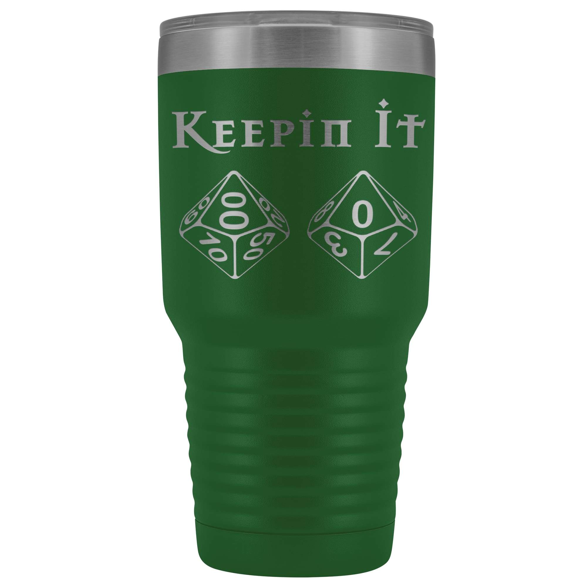Keepin It 100 D100 30oz Vacuum Tumbler - Green - Tumblers