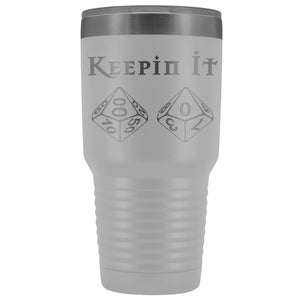 Keepin It 100 D100 30oz Vacuum Tumbler - White - Tumblers