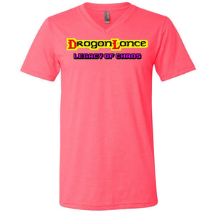Legacy of Chaos Logo Unisex Premium V-Neck Tee - Neon Pink / S