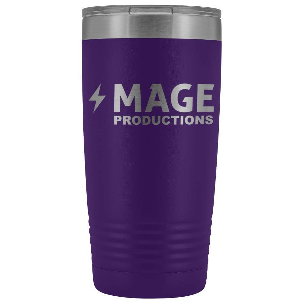 Mage Productions Classic Logo 20 Ounce Vacuum Tumbler - Purple - Tumblers