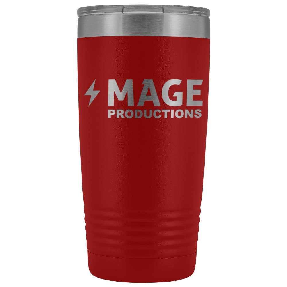 Mage Productions Classic Logo 20 Ounce Vacuum Tumbler - Red - Tumblers