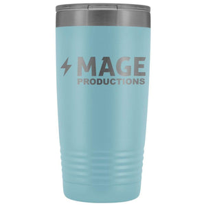 Mage Productions Classic Logo 20 Ounce Vacuum Tumbler - Light Blue - Tumblers