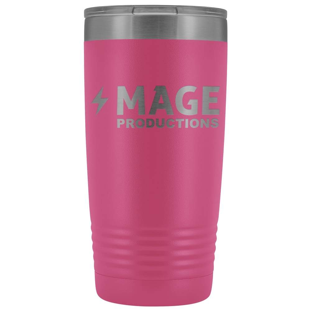 Mage Productions Classic Logo 20 Ounce Vacuum Tumbler - Pink - Tumblers