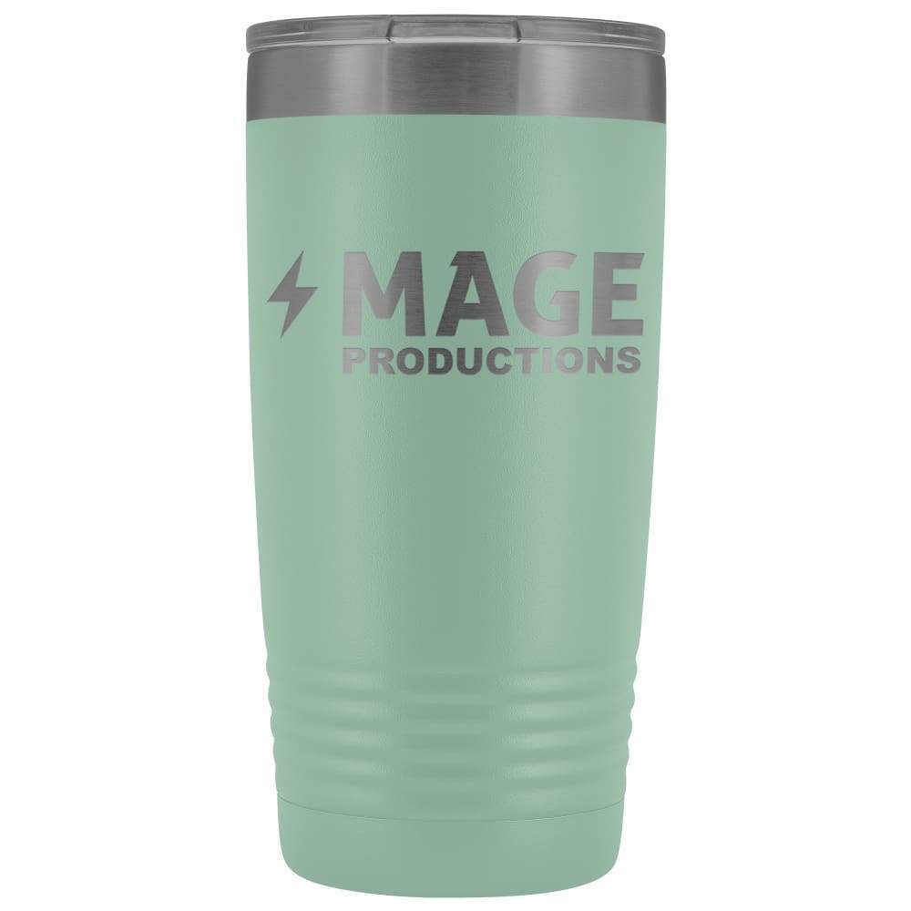 Mage Productions Classic Logo 20 Ounce Vacuum Tumbler - Teal - Tumblers
