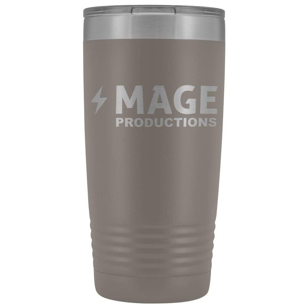 Mage Productions Classic Logo 20 Ounce Vacuum Tumbler - Pewter - Tumblers