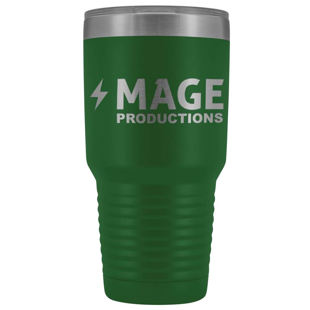 Mage Productions Classic Logo 30oz Vacuum Tumbler - Green - Tumblers