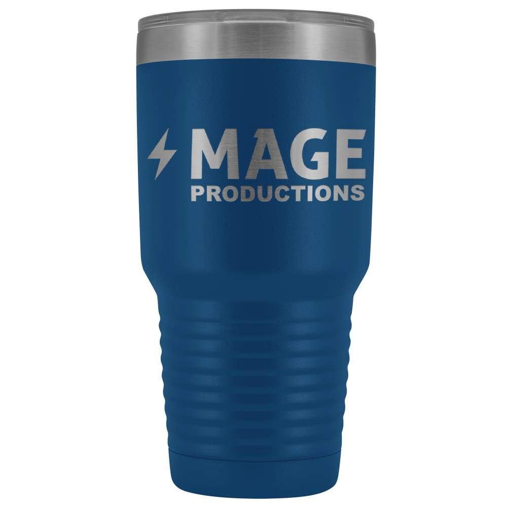 Mage Productions Classic Logo 30oz Vacuum Tumbler - Blue - Tumblers