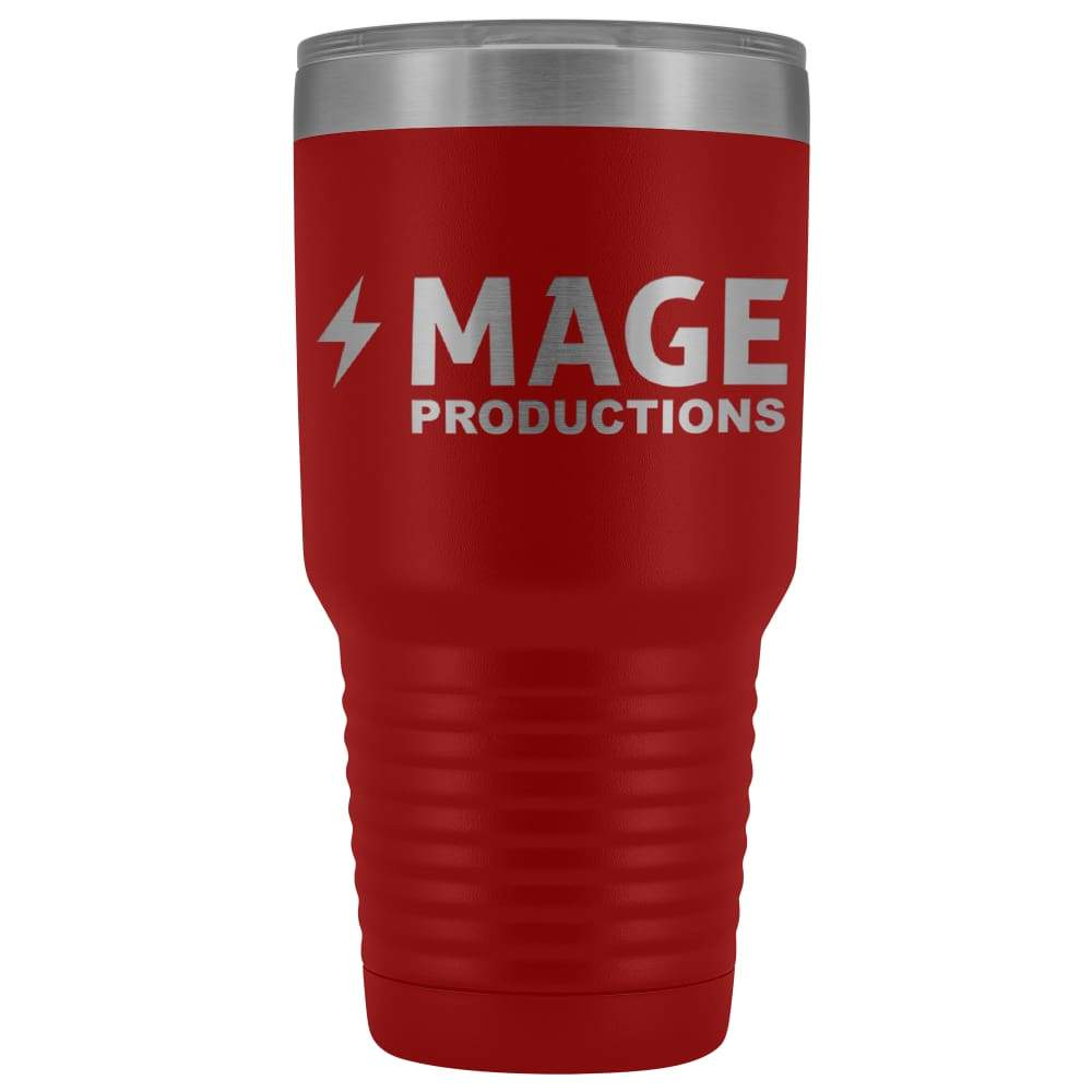 Mage Productions Classic Logo 30oz Vacuum Tumbler - Red - Tumblers