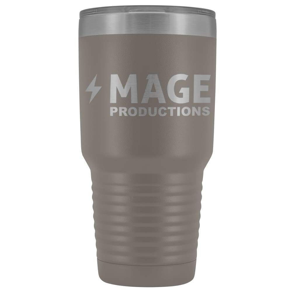 Mage Productions Classic Logo 30oz Vacuum Tumbler - Pewter - Tumblers