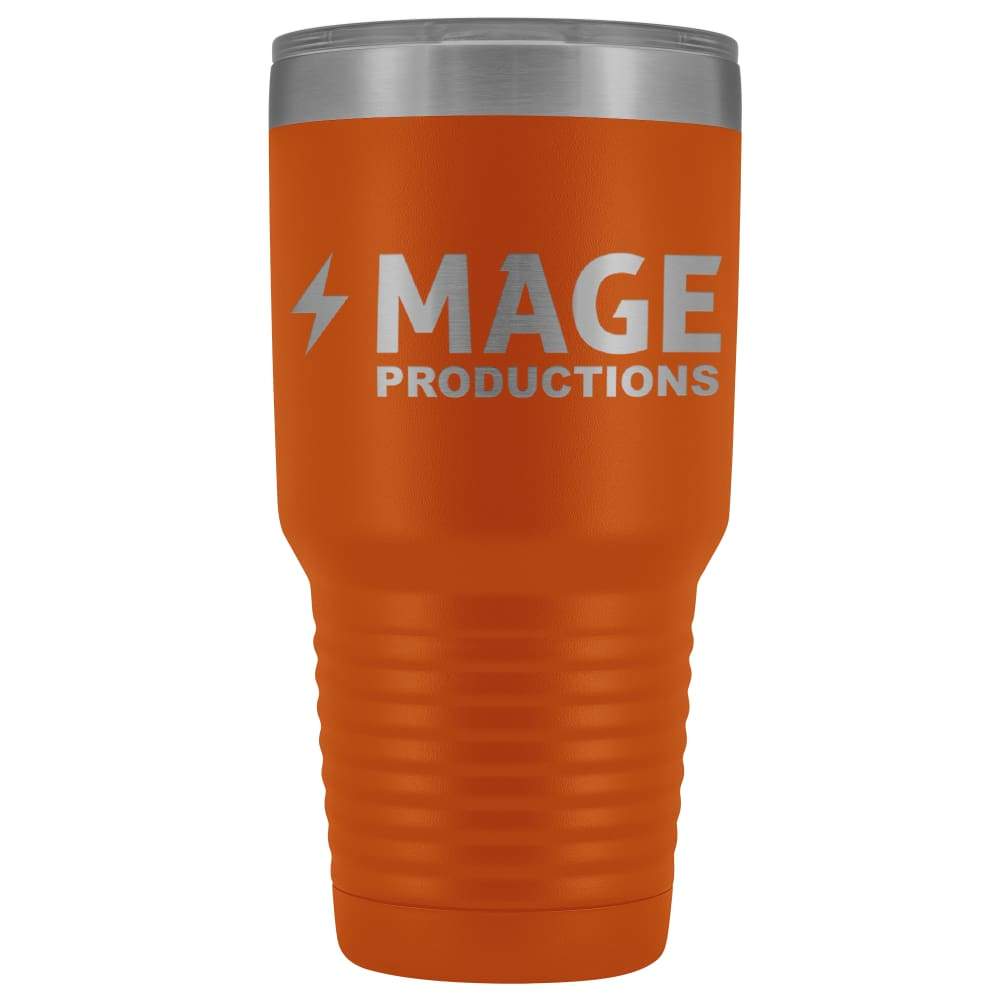Mage Productions Classic Logo 30oz Vacuum Tumbler - Orange - Tumblers