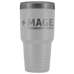 Mage Productions Classic Logo 30oz Vacuum Tumbler - White - Tumblers