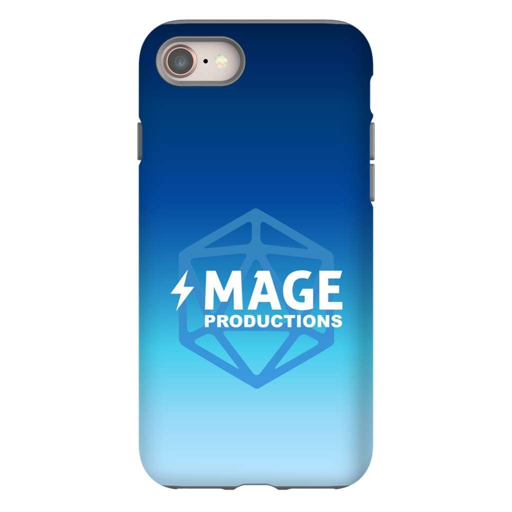 Mage Productions D20 Dice Logo Blue Fade Tough Phone Case - Iphone 8
