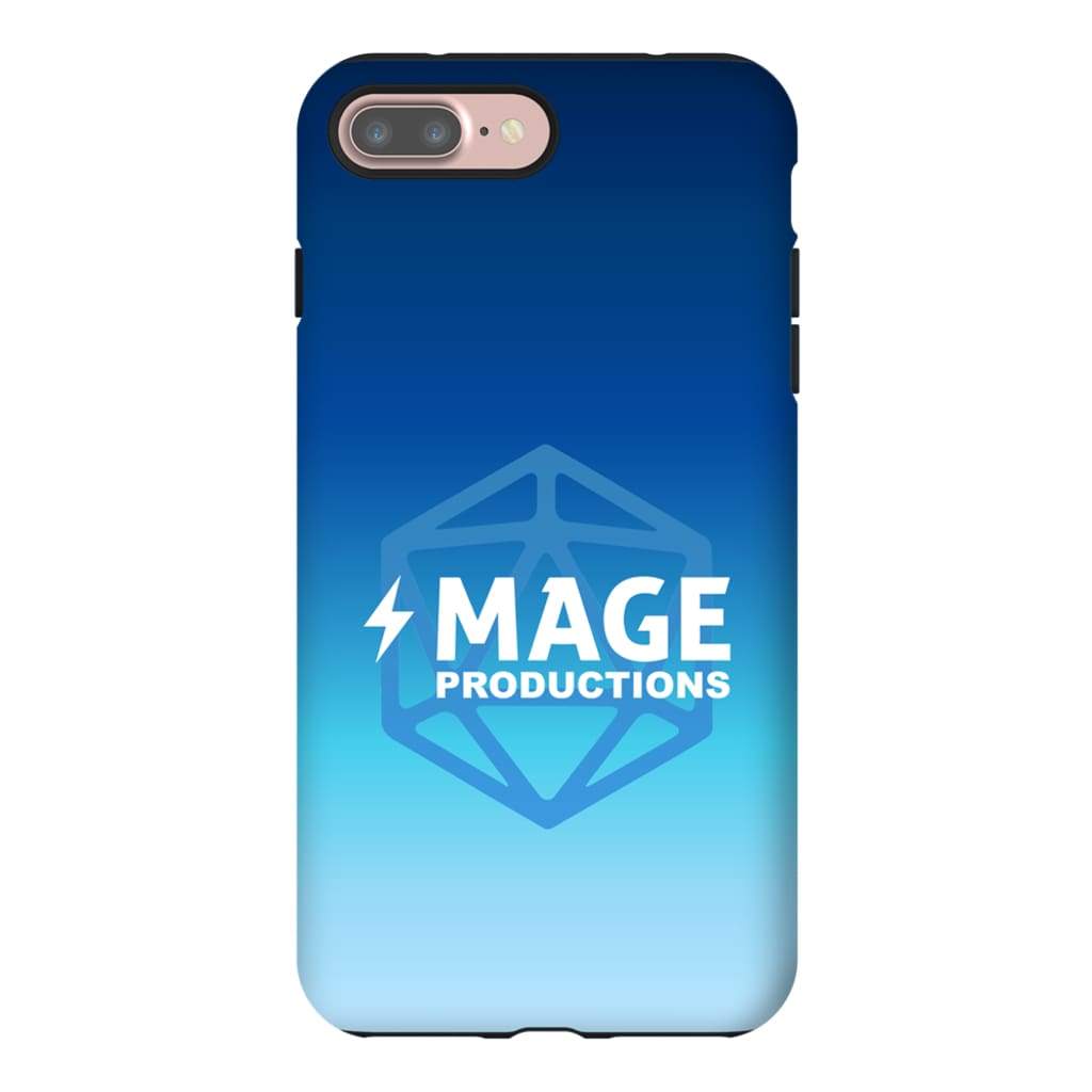 Mage Productions D20 Dice Logo Blue Fade Tough Phone Case - Iphone 7 Plus