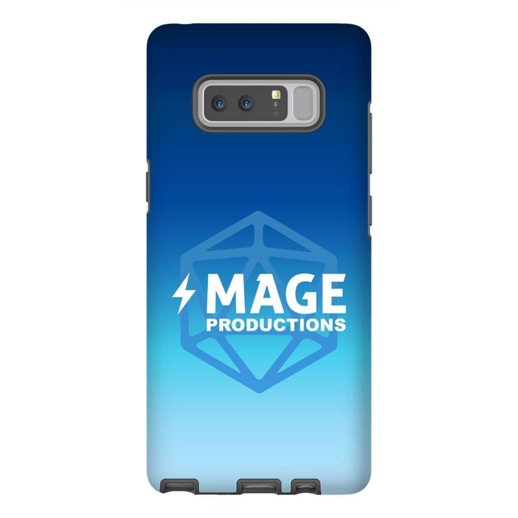 Mage Productions D20 Dice Logo Blue Fade Tough Phone Case - Samsung Galaxy Note 8