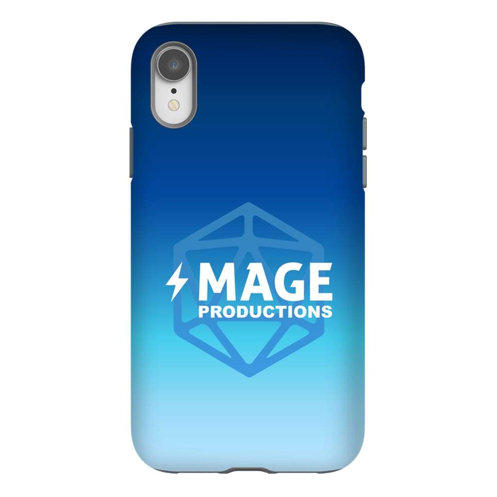 Mage Productions D20 Dice Logo Blue Fade Tough Phone Case - Iphone Xr