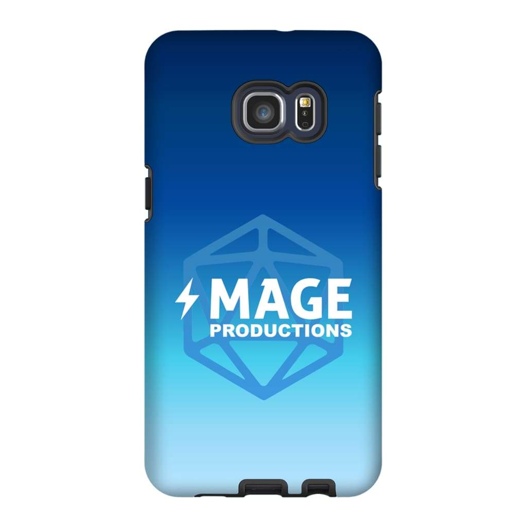 Mage Productions D20 Dice Logo Blue Fade Tough Phone Case - Samsung Galaxy S6 Edge Plus