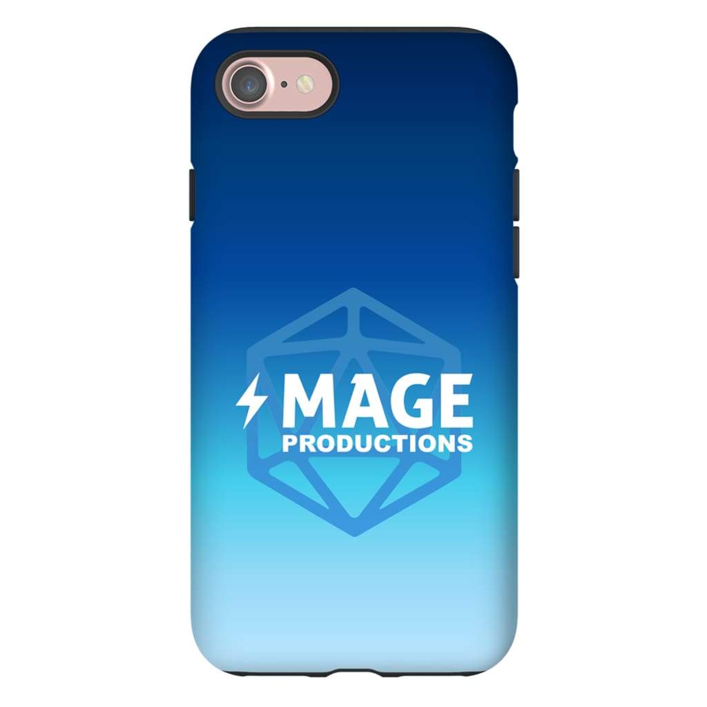 Mage Productions D20 Dice Logo Blue Fade Tough Phone Case - Iphone 7