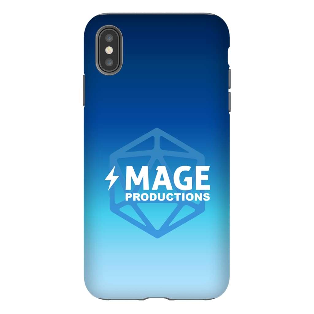 Mage Productions D20 Dice Logo Blue Fade Tough Phone Case - Iphone Xs Max