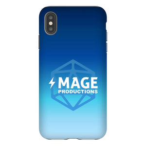 Mage Productions D20 Dice Logo Blue Fade Tough Phone Case - Iphone Xs Max