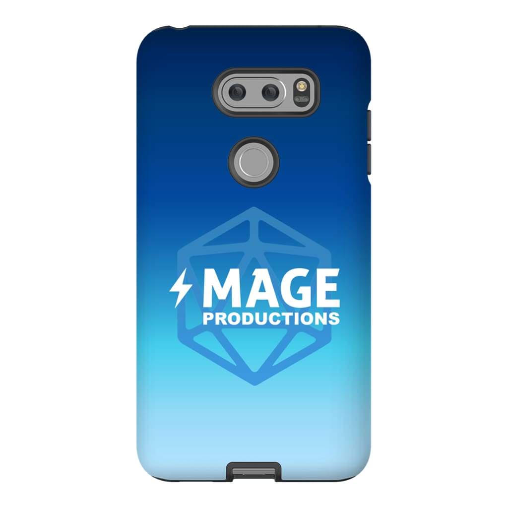 Mage Productions D20 Dice Logo Blue Fade Tough Phone Case - Lg V30