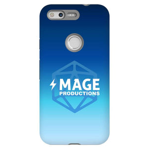 Mage Productions D20 Dice Logo Blue Fade Tough Phone Case - Google Pixel
