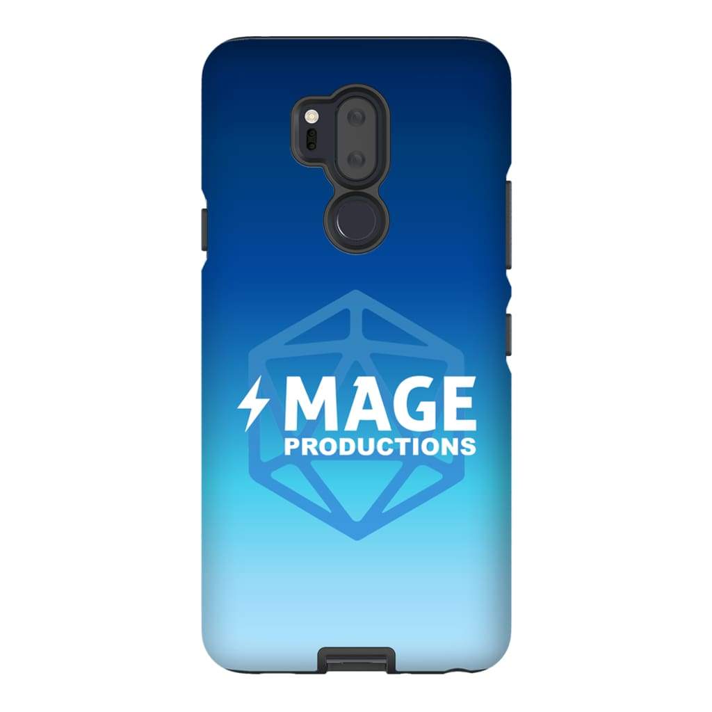 Mage Productions D20 Dice Logo Blue Fade Tough Phone Case - Lg G7