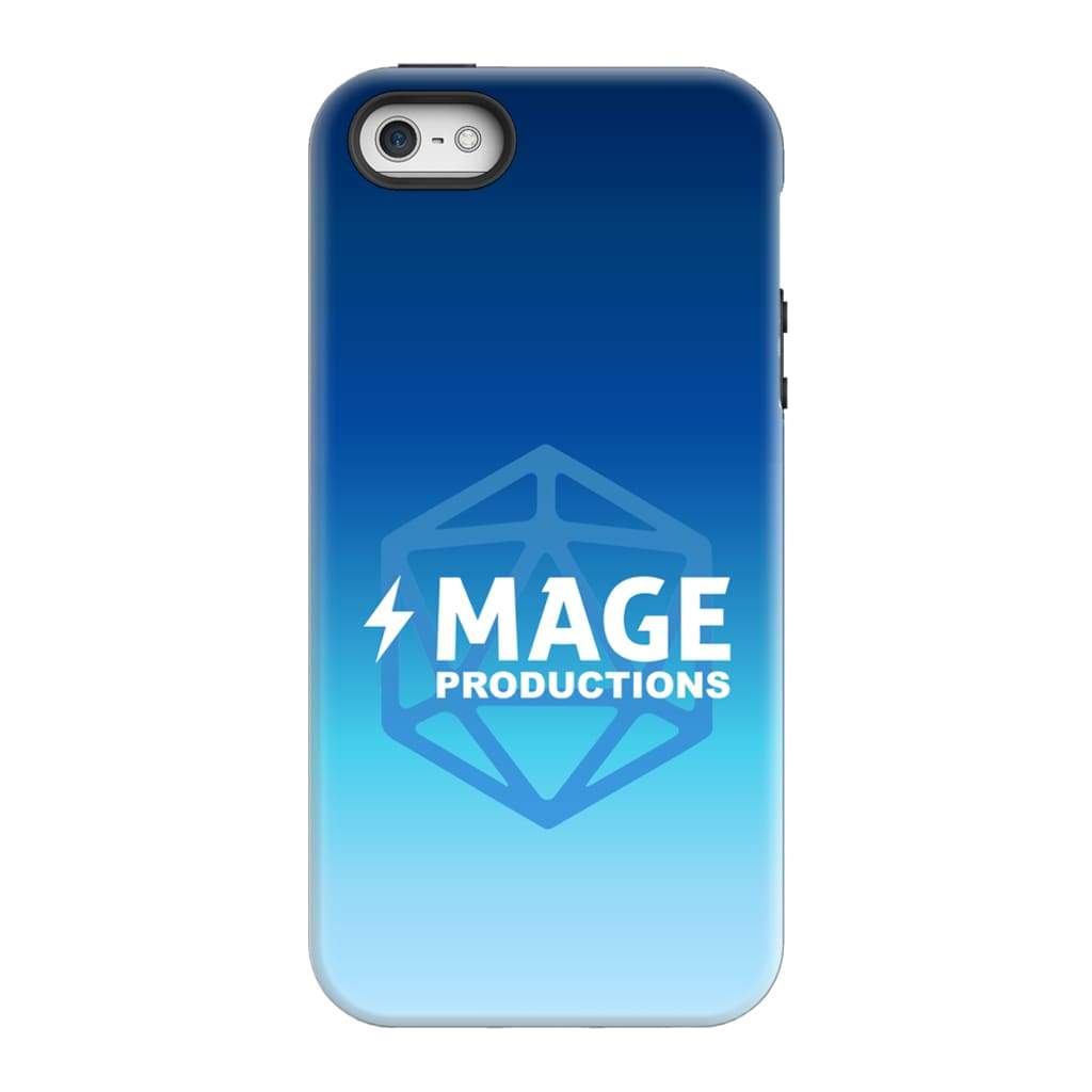 Mage Productions D20 Dice Logo Blue Fade Tough Phone Case - Iphone 5/5S/se