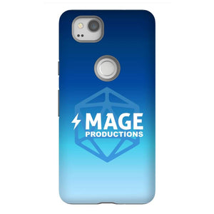 Mage Productions D20 Dice Logo Blue Fade Tough Phone Case - Google Pixel 2