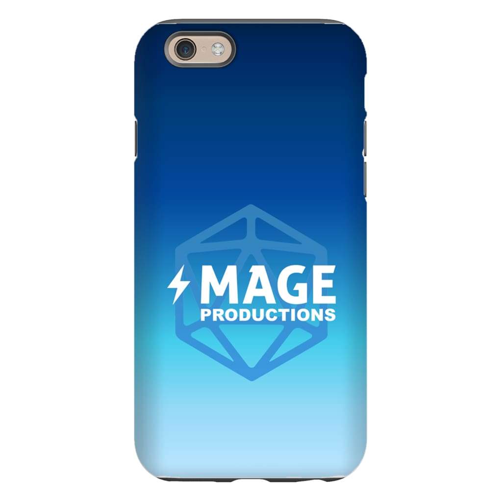 Mage Productions D20 Dice Logo Blue Fade Tough Phone Case - Iphone 6