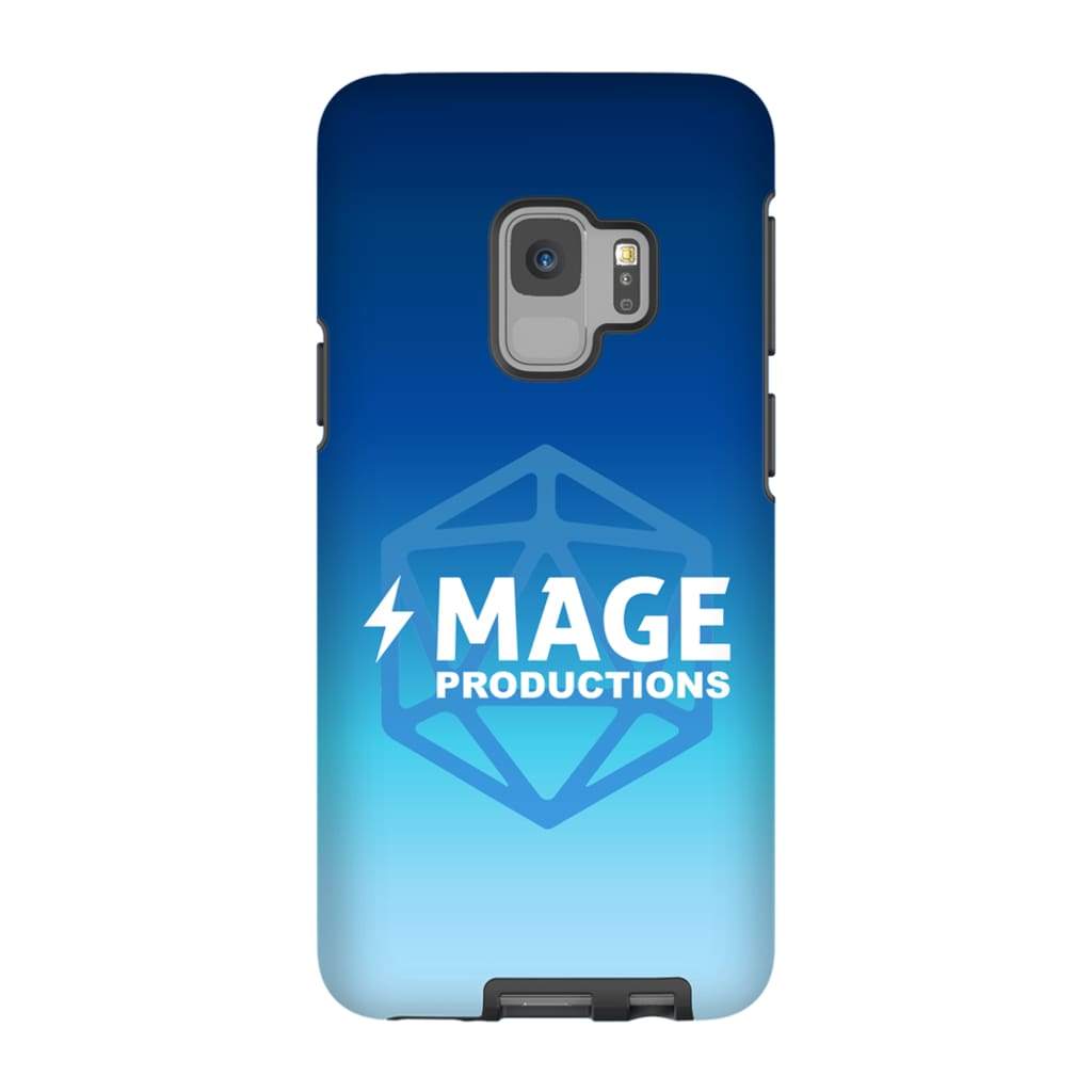Mage Productions D20 Dice Logo Blue Fade Tough Phone Case - Samsung Galaxy S9