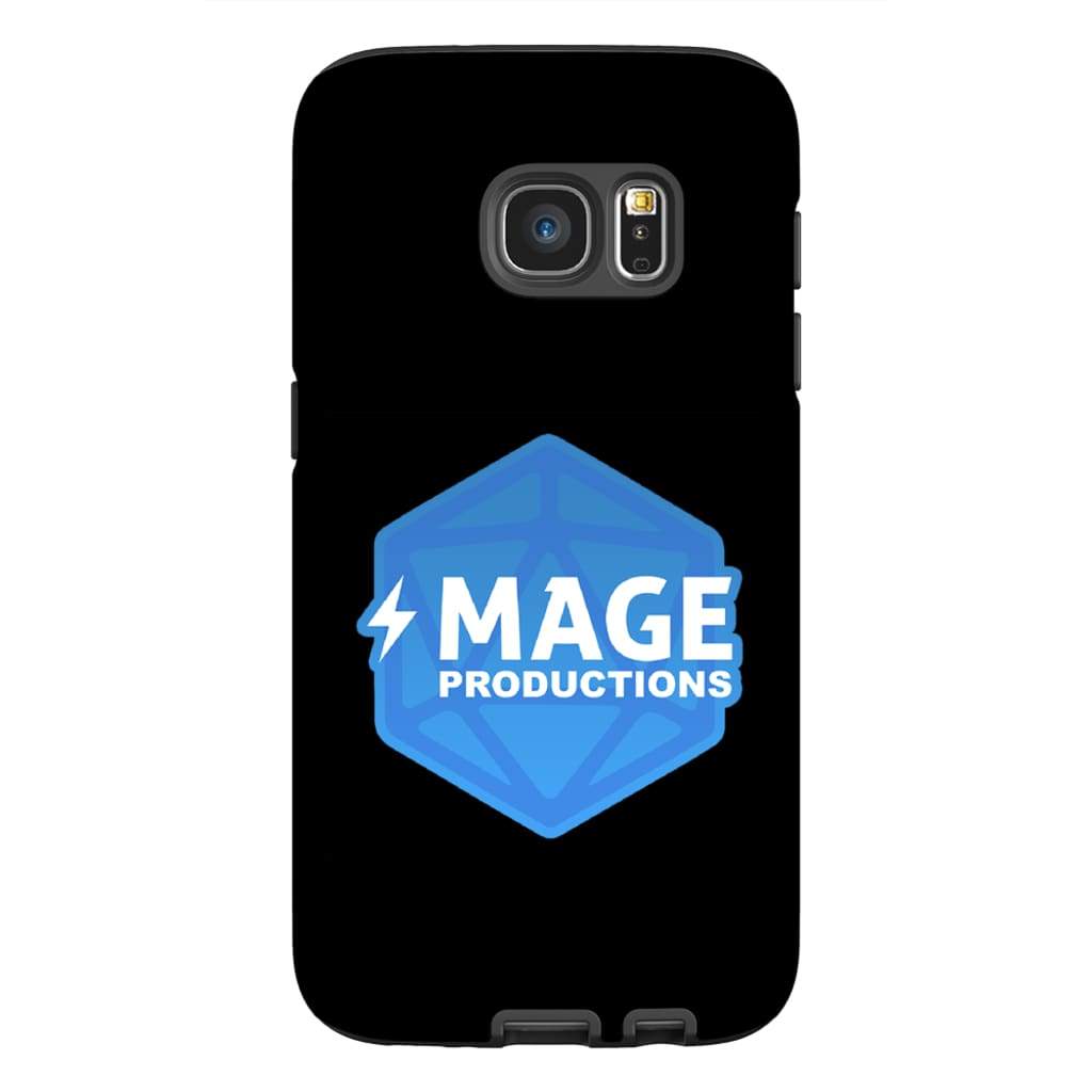 Mage Productions D20 Dice Logo Glossy Black Tough Phone Case - Samsung Galaxy S7
