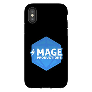 Mage Productions D20 Dice Logo Glossy Black Tough Phone Case - Iphone X