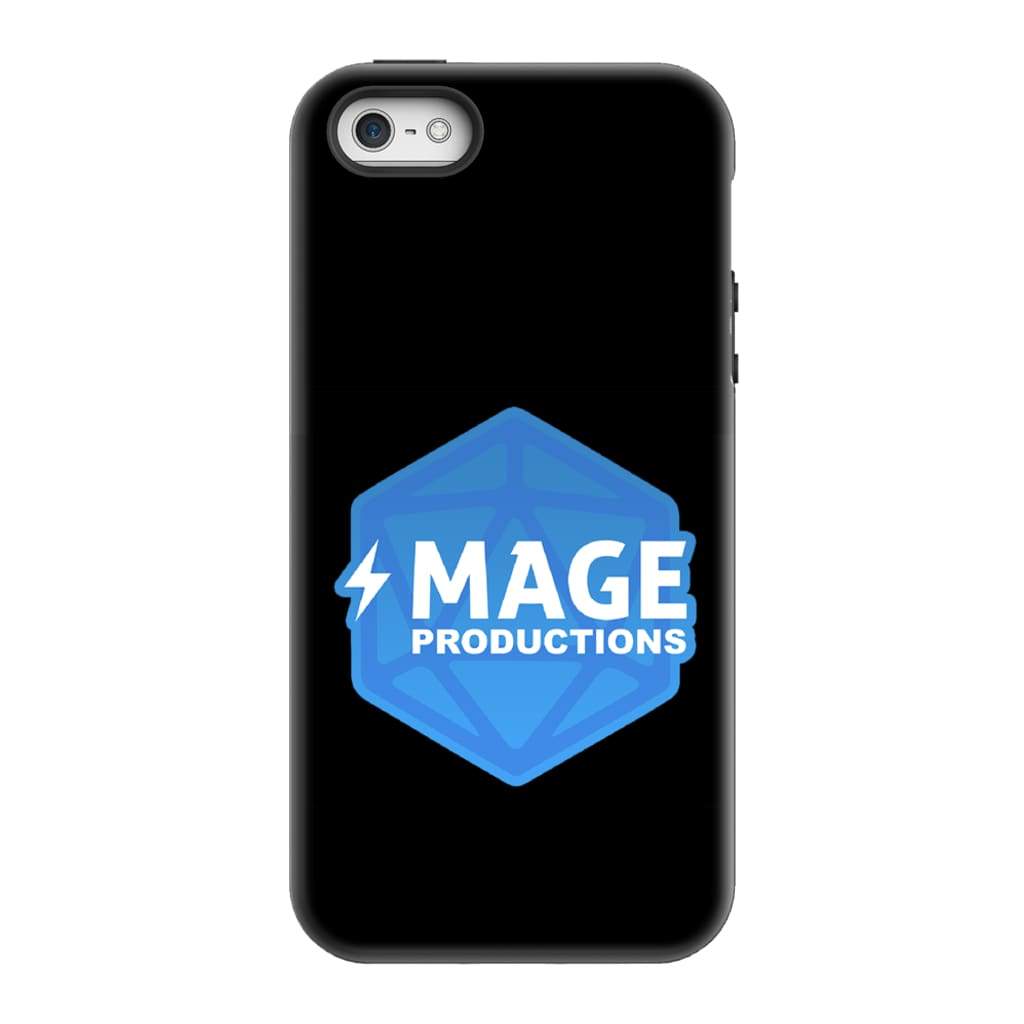 Mage Productions D20 Dice Logo Glossy Black Tough Phone Case - Iphone 5/5S/se