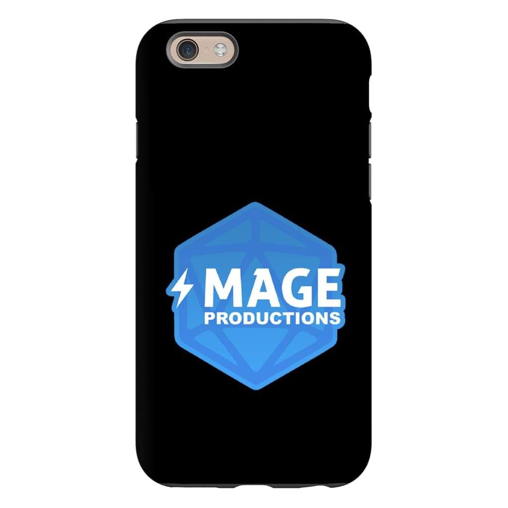 Mage Productions D20 Dice Logo Glossy Black Tough Phone Case - Iphone 6S