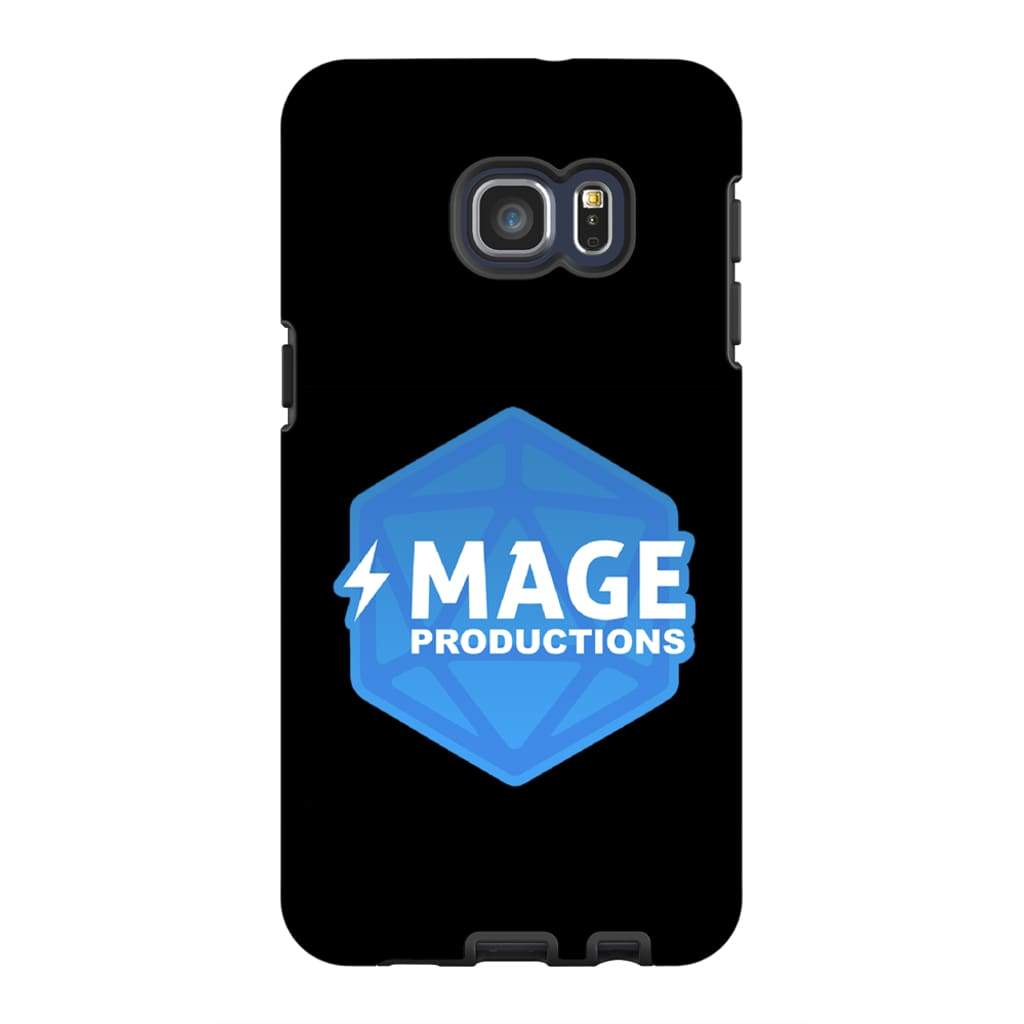 Mage Productions D20 Dice Logo Glossy Black Tough Phone Case - Samsung Galaxy S6 Edge Plus