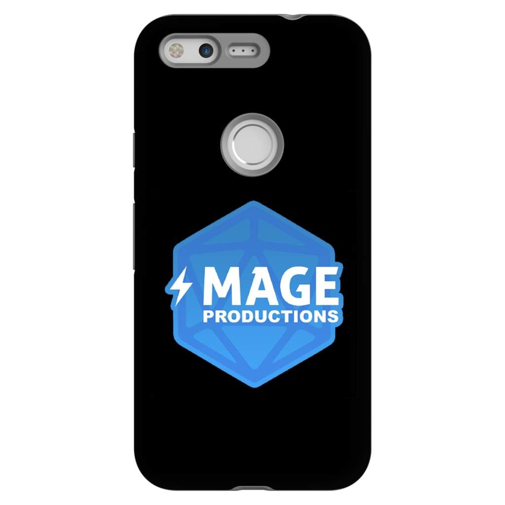 Mage Productions D20 Dice Logo Glossy Black Tough Phone Case - Google Pixel