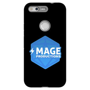 Mage Productions D20 Dice Logo Glossy Black Tough Phone Case - Google Pixel