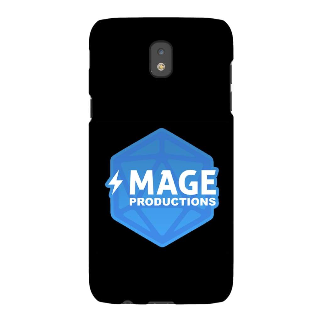 Mage Productions D20 Dice Logo Glossy Black Tough Phone Case - Samsung Galaxy J5