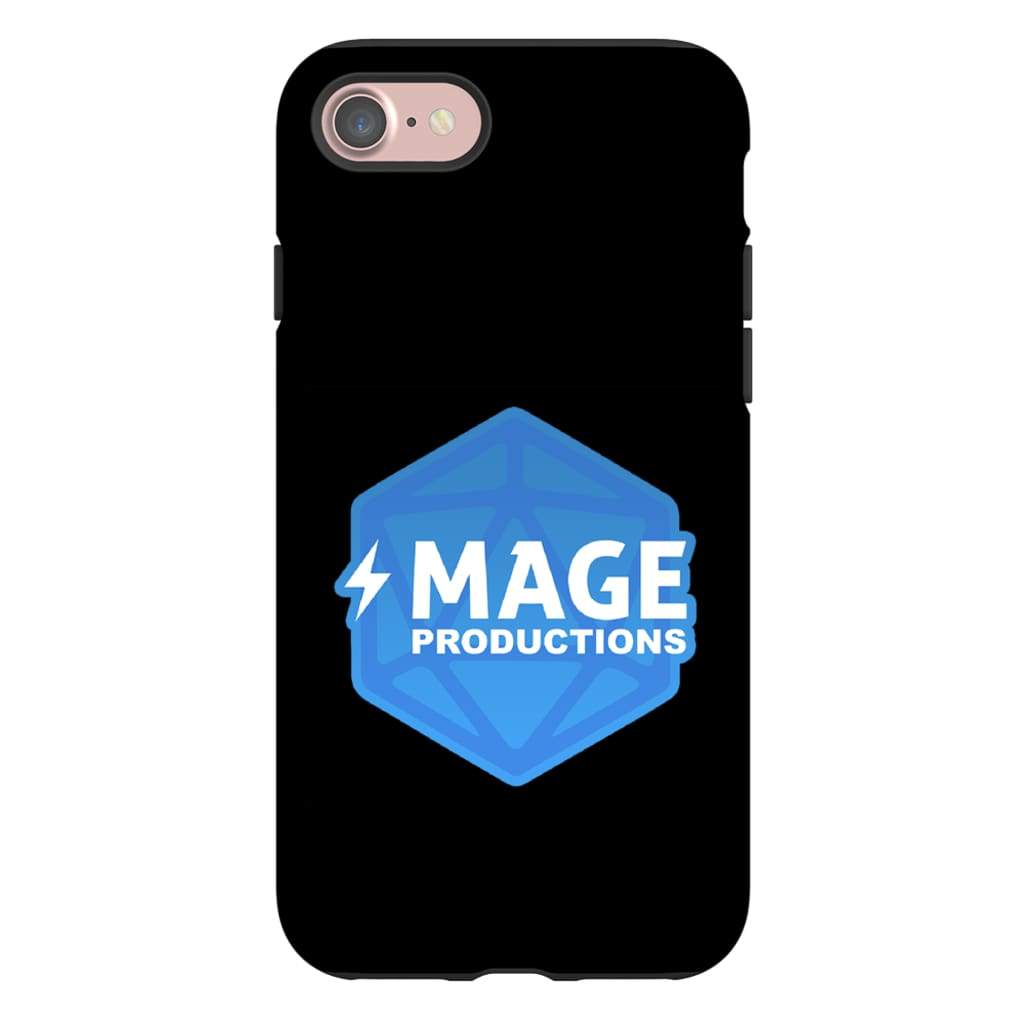 Mage Productions D20 Dice Logo Glossy Black Tough Phone Case - Iphone 7