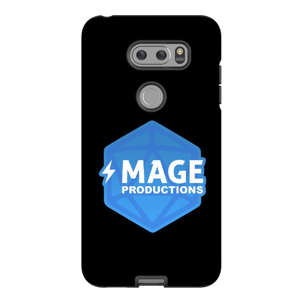 Mage Productions D20 Dice Logo Glossy Black Tough Phone Case - Lg V30
