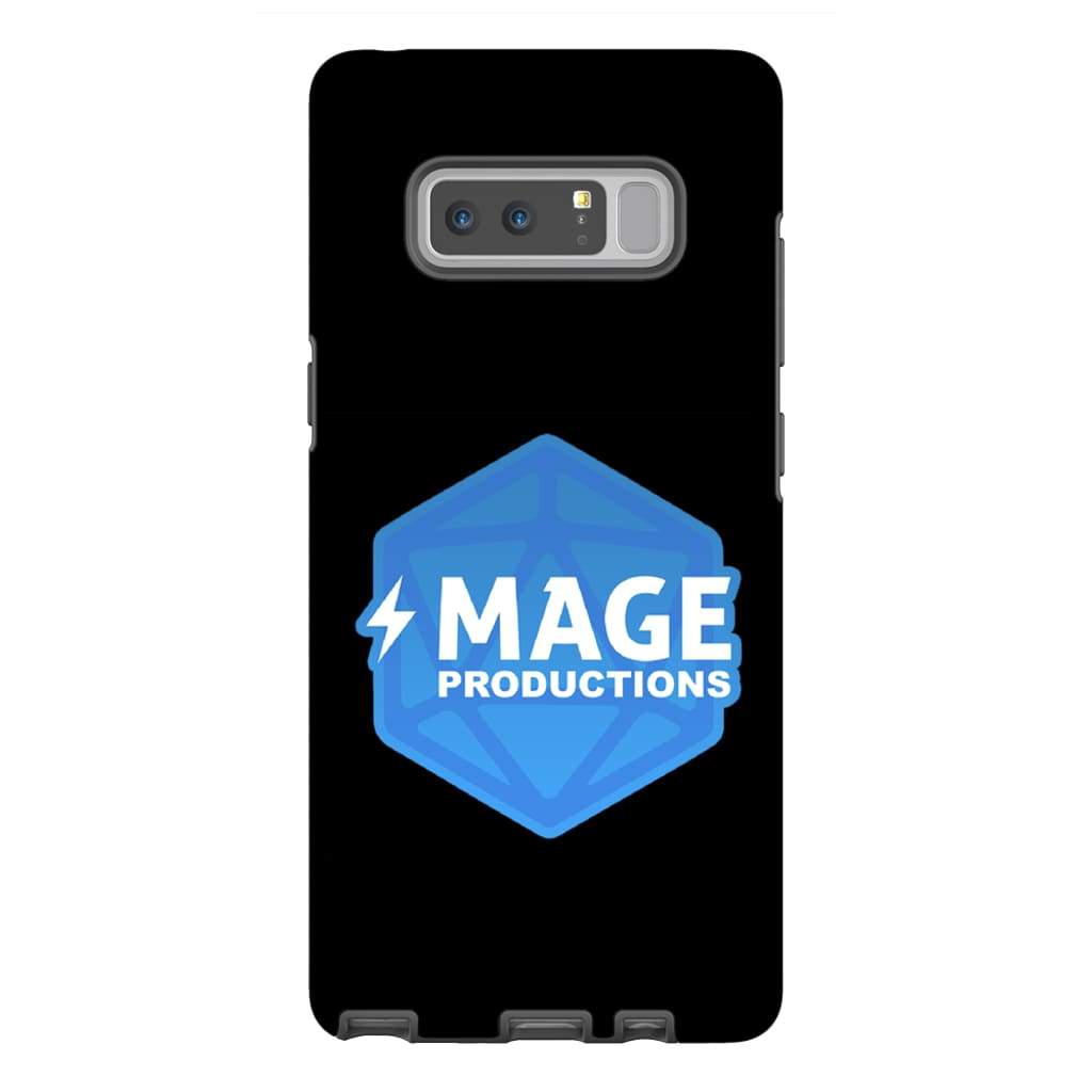Mage Productions D20 Dice Logo Glossy Black Tough Phone Case - Samsung Galaxy Note 8