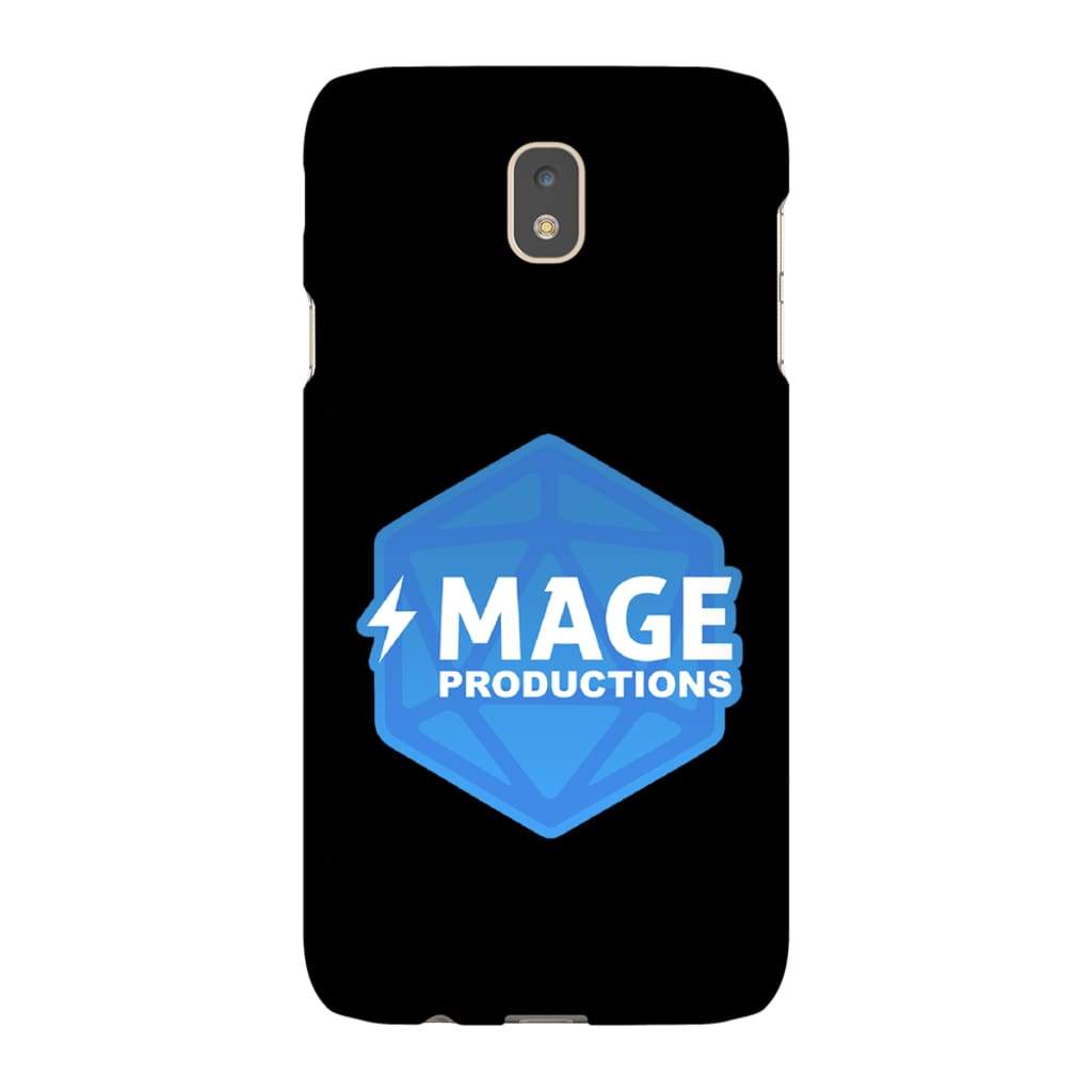 Mage Productions D20 Dice Logo Glossy Black Tough Phone Case - Samsung Galaxy J7
